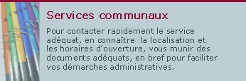 Services communaux