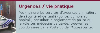 Urgences/vie pratique